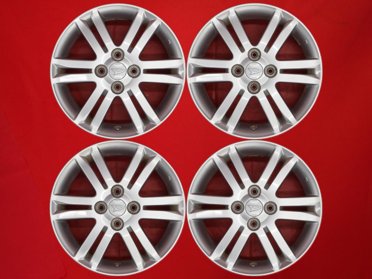 ムーヴ/タントカスタム RS(L175S/L185S/L375/L385)純正6Wスポーク 4.5Jx15 +45 4/100 シルバー(銀色)系 タント カスタム ムーヴ カスタム