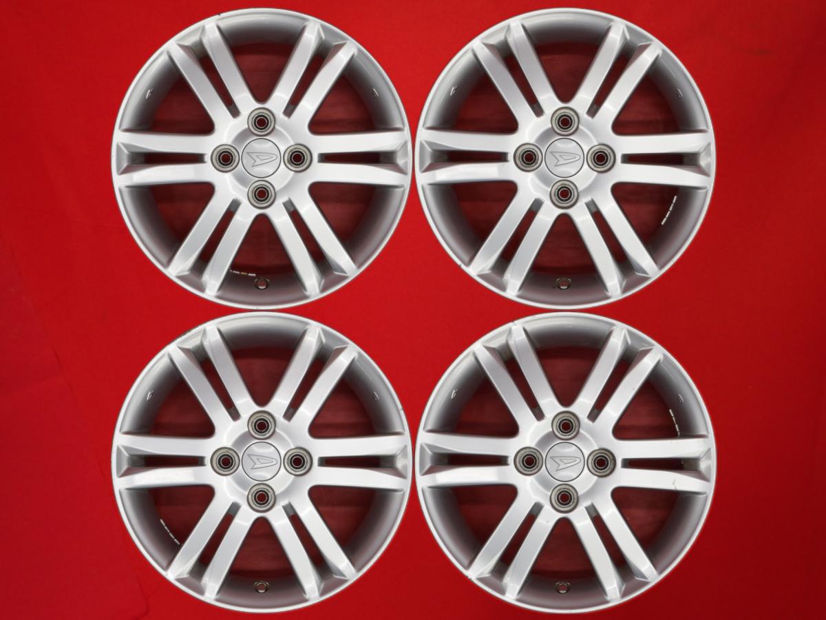 ムーヴ/タントカスタム RS(L175S/L185S/L375/L385)純正6Wスポーク 4.5Jx15 +45 4/100 シルバー(銀色)系 ムーヴ カスタム タント カスタム