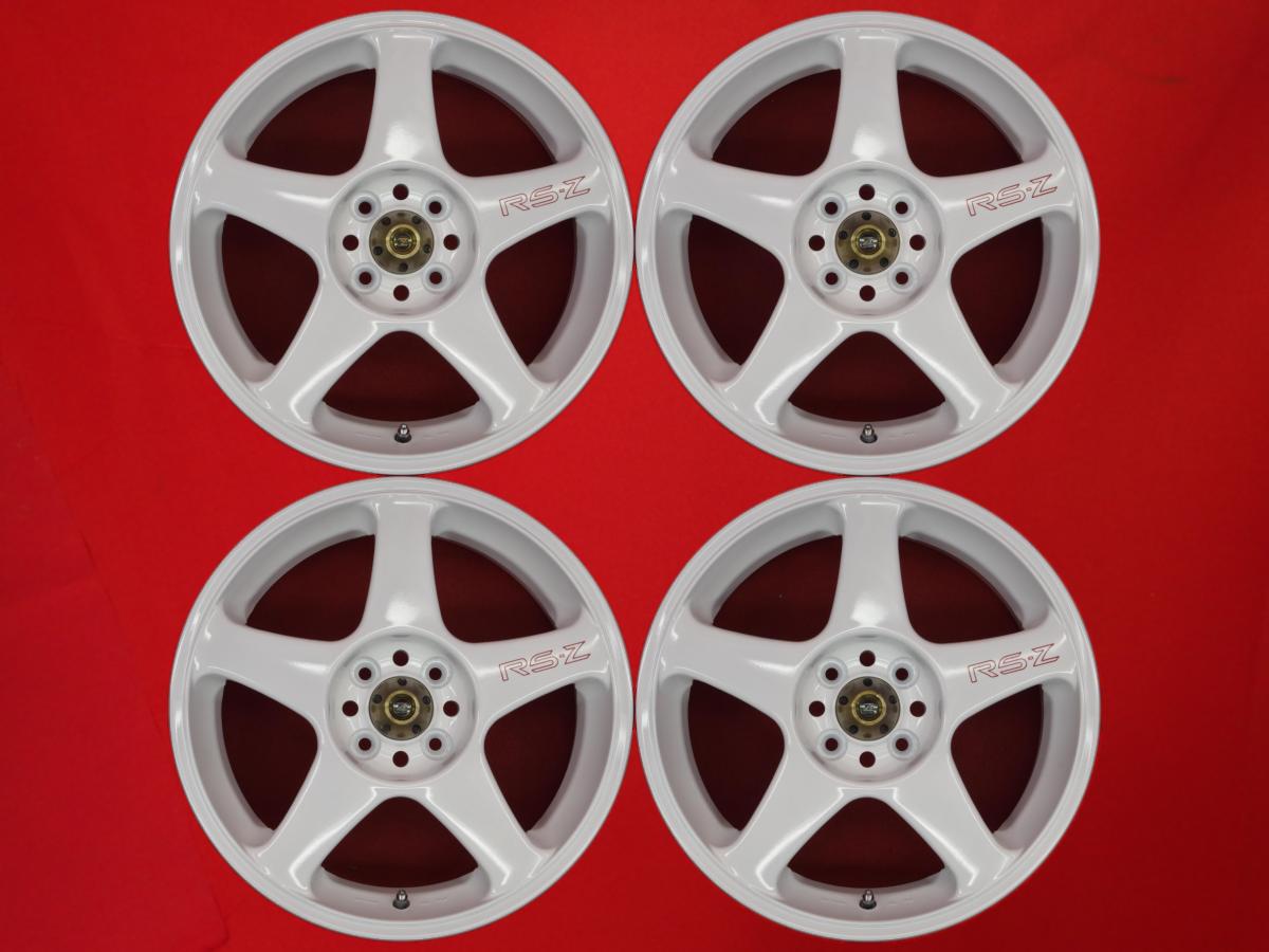 Ewing(イーウイング) RS-Ζ 7Jx16 +35 4/100 ホワイト(白色)系 パルサー ユーノス ロードスター カローラ レビン スプリンタートレノ MR-S ロードスター