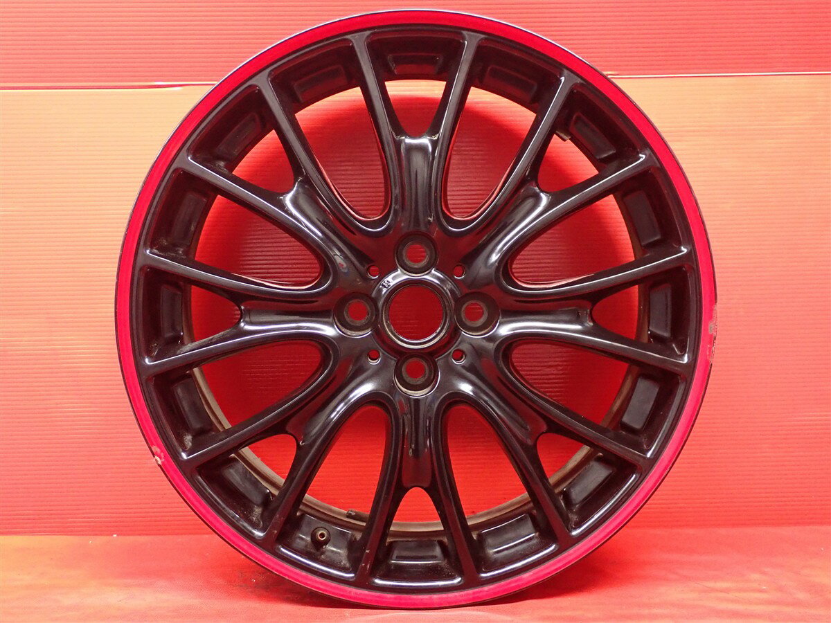 ミニ ジョンクーパーワークス純正 クロススポークR113 7Jx18 +52 4/100 レッド(赤色)系 ブラック(黒色)系