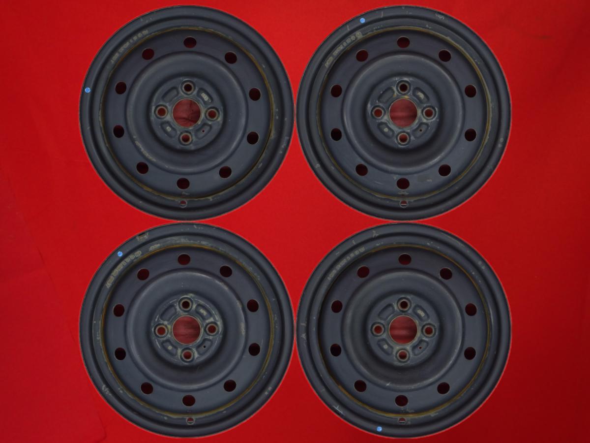 スイフト (ZC72S/ZD72S)純正スチールホイール(キャップ無) 5Jx15 +40 4/100 ブラック(黒色)系 スイフト