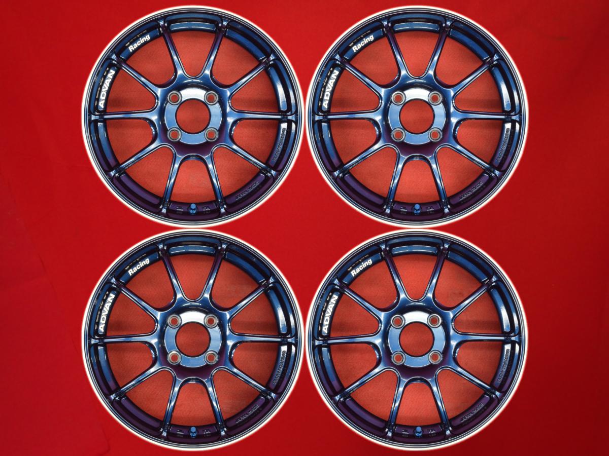 ADVAN(アドバン) レーシング RZ2 5Jx15 +38 4/100 ポリッシュ系 ブルー(青色)系 ミラ エッセ ハイゼット ミニカ ミラ カスタム エヌボックス カスタム ピクシス スペース プレオ ミラ ジーノ ソリオ バンディット モコ エブリイ ステラ リベスタ ルクラ カスタム ネイキッド