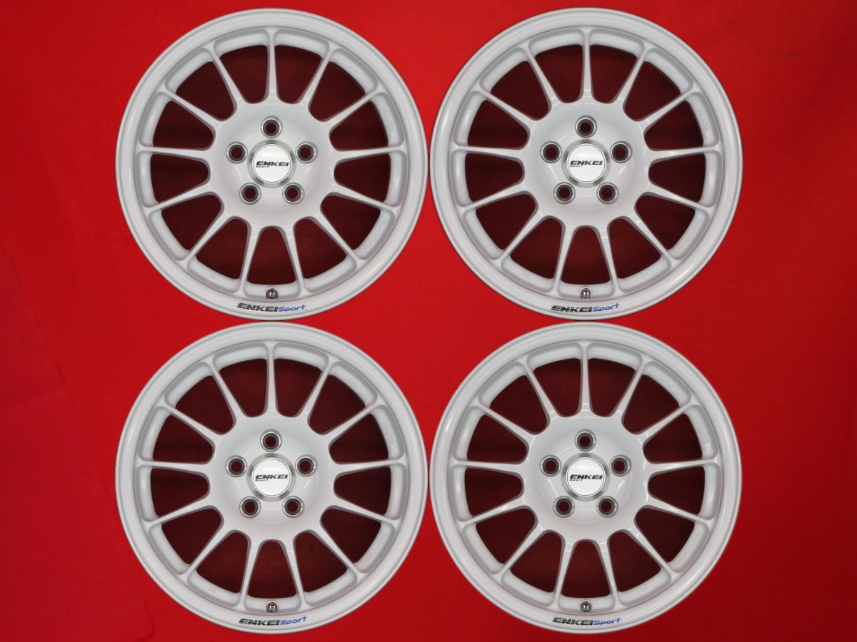 エンケイ Sport RC-T5 6.5Jx15 +40 5/100 ホワイト(白色)系 インプレッサ スポーツ カローラ ツーリング カローラ スポーツ セリカ カローラ ウィル ヴィエス