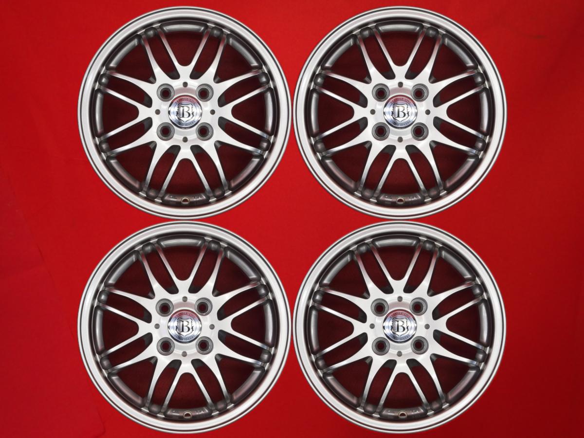 ブランドルライン BRANDLE-LINE BL-M10 5.5Jx14 +42 4/100 ガンメタ系 プラッツ ムーヴ コンテ カスタム eKワゴン ヴィヴィオ スーパーチャージャー アレックス ミラ トコット デイズルークス ユーノス 100 155/65R13ベース エヌワゴン ラングレー エクサ ハスラー カルタス