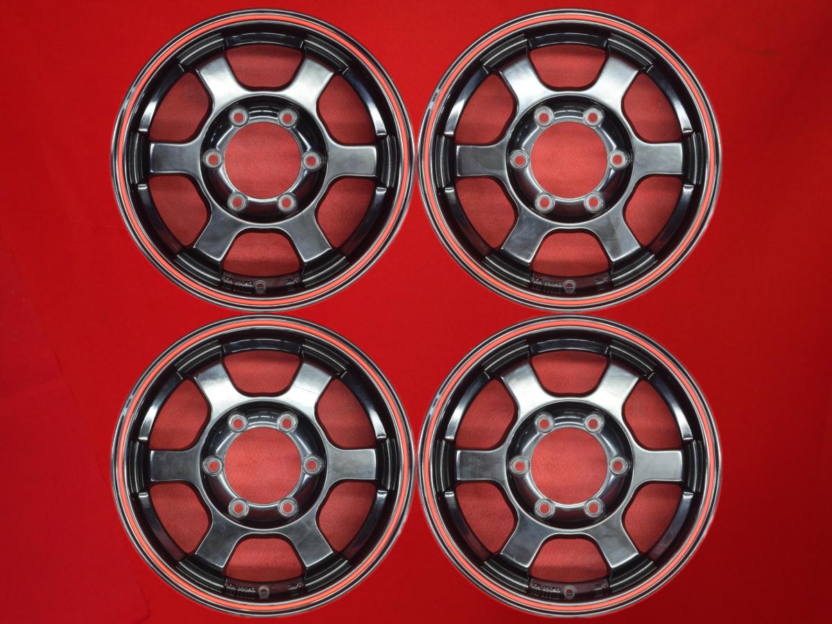 Bolzanos(ボルザーノ) TRICKER トリッカー 6Jx15 +33 6/139.7 レッド(赤色)系 ブラック(黒色)系 ハイエースバン レジアスエース バン ハイエースワゴン ハイエースコミューター