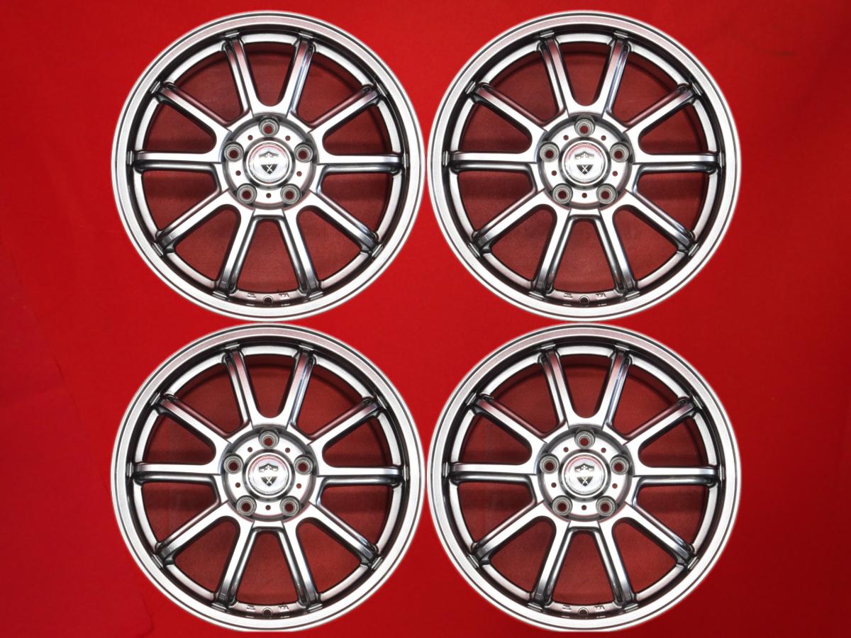 ESTROSA 5Wスポーク 7Jx17 +48 5/114.3 ガンメタ系 ステップワゴン セレナ WR-V ヴェゼル CX-5 スイフトスポーツ C-HR ZR-V オデッセイ