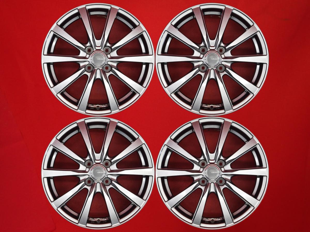 GRASS ZX 5.5Jx16 +42 4/100 ガンメタ系 カローラ スイフト iQ アクア デミオ マーチ ヴィッツ カローラ フィールダー マツダ2 イグニス ノート