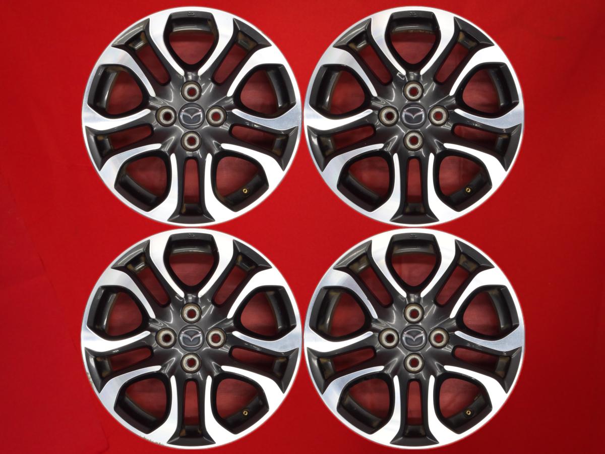 デミオ (DJ5)XD Touring/Mid Century純正 5.5Jx16 +40 4/100 ガンメタポリッシュ(ガンメタ&ポリッシュ) デミオ マツダ2