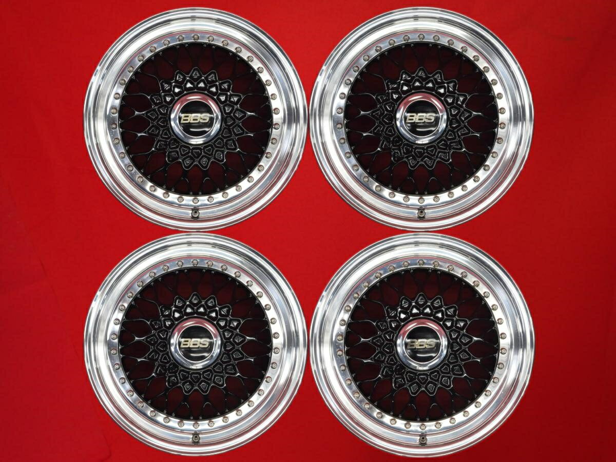BBS RS 8Jx16 +30 5/114.3 ポリッシュ系 ブラック(黒色)系 フェアレディZ スカイラインGT-R RX-7 スカイライン シルビア