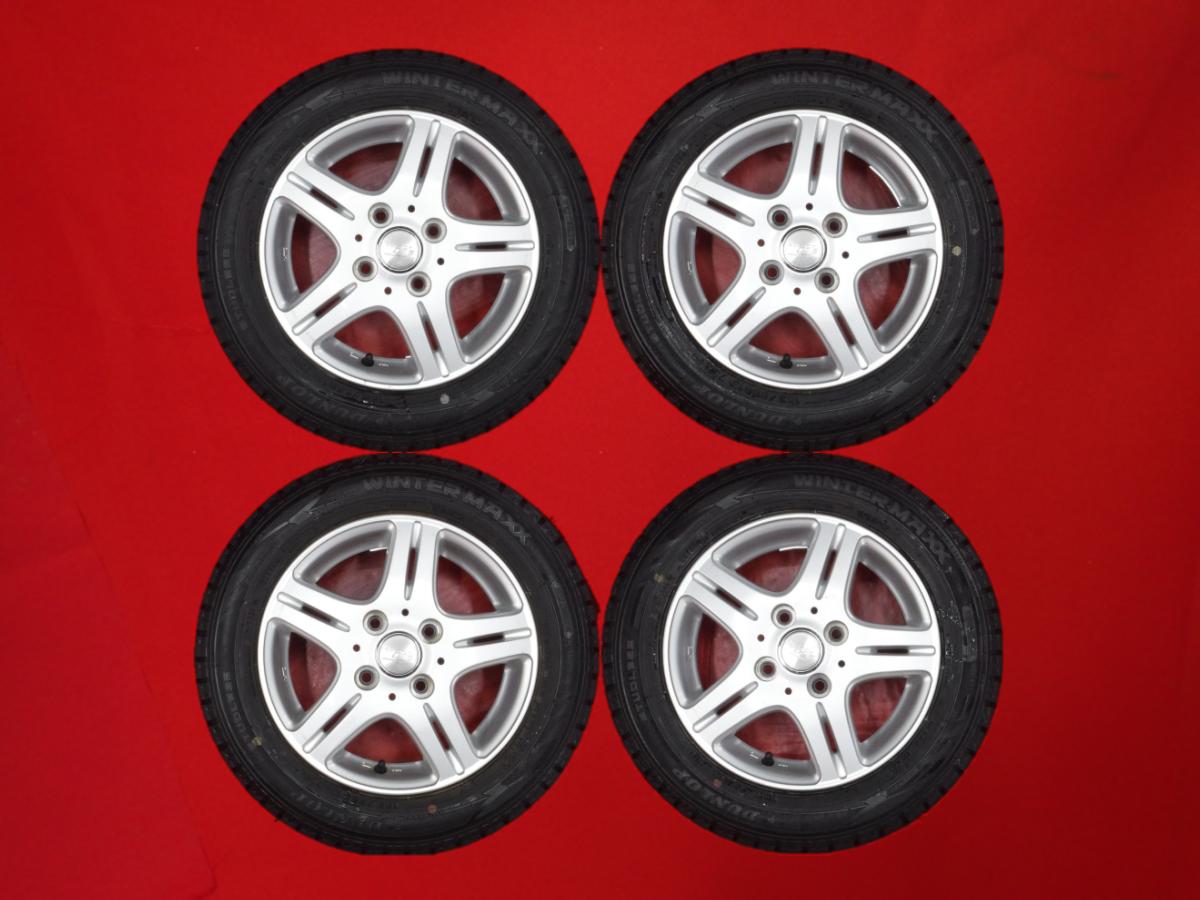 ダンロップ ウィンターマックス 02 WM02 DUNLOP WINTER MAXX 02 WM02 155/65R13 73Q 5Wスポークタイプ 1P 4Jx13 +43 4/100 シルバー(銀色)系 ザッツ セルボ ライフ アルト ライフ ダンク キャロル プレオ バン アルト ラパン ツイン eKワゴン ヴィヴィオ スーパーチャージャ