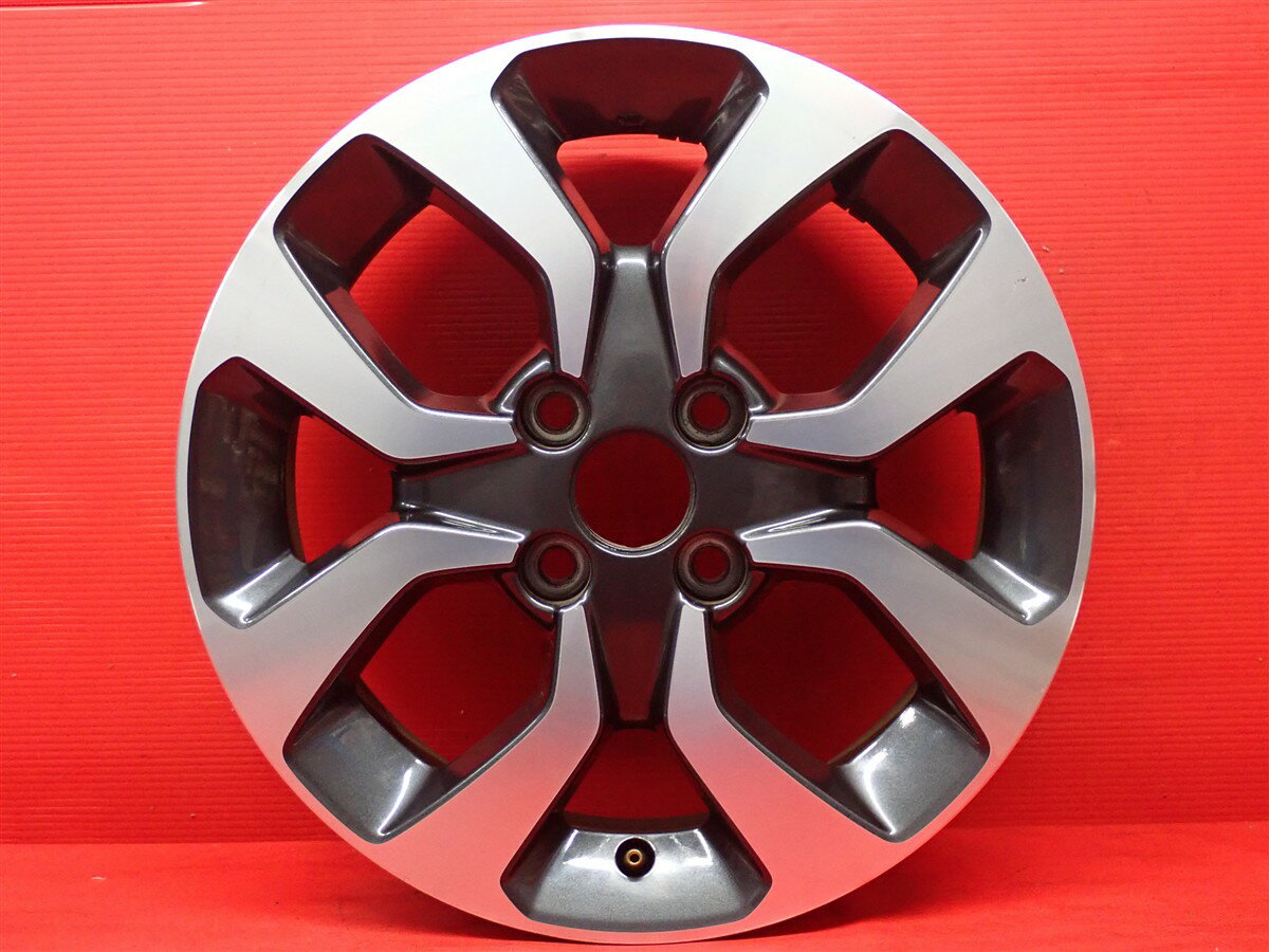 ソリオ バンディット(MA36S)純正 5Jx15 +45 4/100 ガンメタポリッシュ(ガンメタ&ポリッシュ)