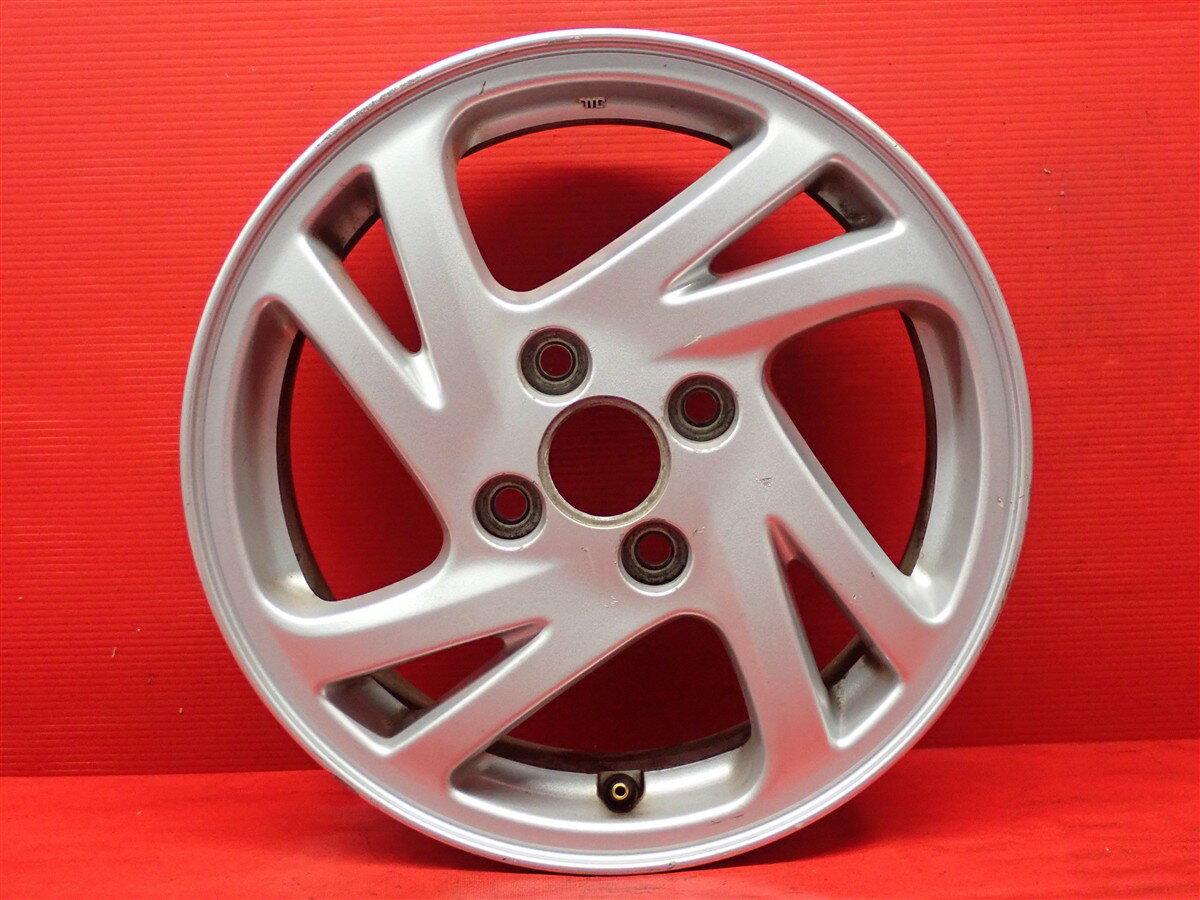 プレオ RS純正 5Jx14 +45 4/100 シルバー(銀色)系