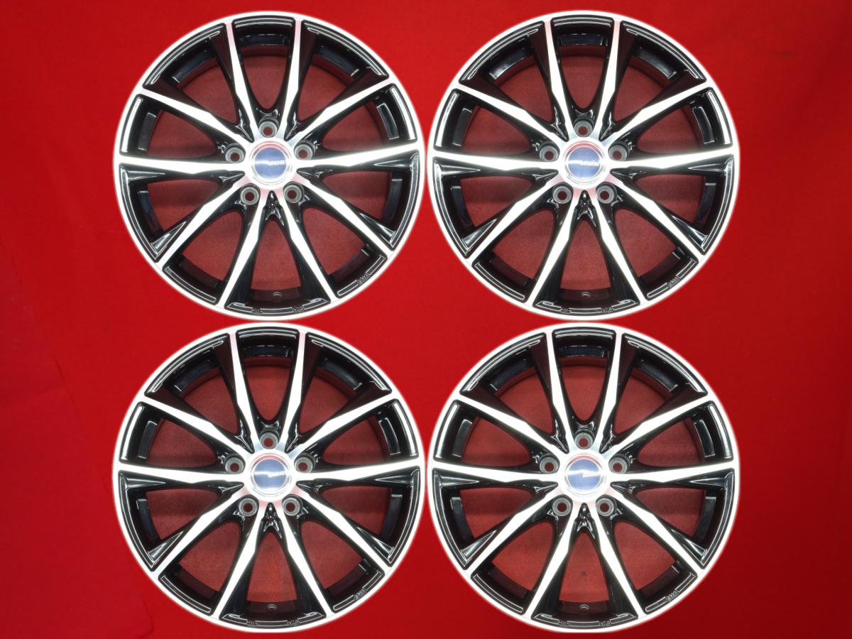 D.O.S GavialIII (ガビアルIII) 7Jx17 +38 5/114.3 ブラックポリッシュ(ブラック&ポリッシュ) NX300h カローラ クロス プリウス アルファード ハリアー ヴォクシー ヤリス クロス ヴェルファイア カムリ セレナ デリカ D:5 ノア NX200t RAV4