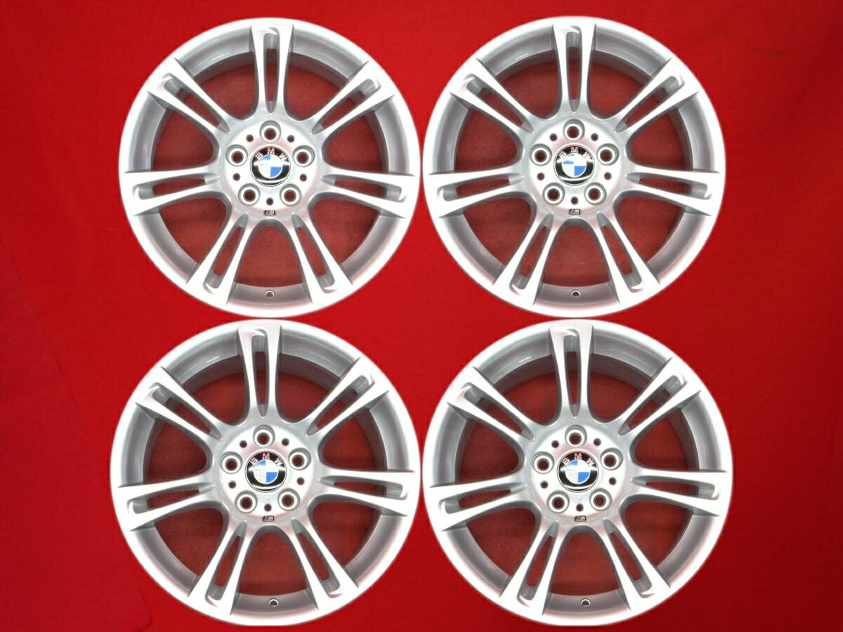BMW 5シリーズ(F10/11)純正ダブルスポーク スタイリング350 8/9Jx18 30 5/120 シルバー(銀色)系 6シリーズ カブリオーレ 6シリーズ クーペ X3 6シリーズ グランクーペ 5シリーズ ツーリング 3シリーズ セダン X1 5シリーズ セダン 3シリーズ ツーリング 3シリーズ グランツ
