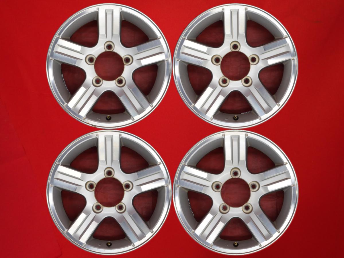 ジムニー (JB23-5型〜)純正5スポーク 5.5Jx16 +22 5/139.7 シルバーポリッシュ(シルバー&ポリッシュ) ジムニー AZ-オフロード