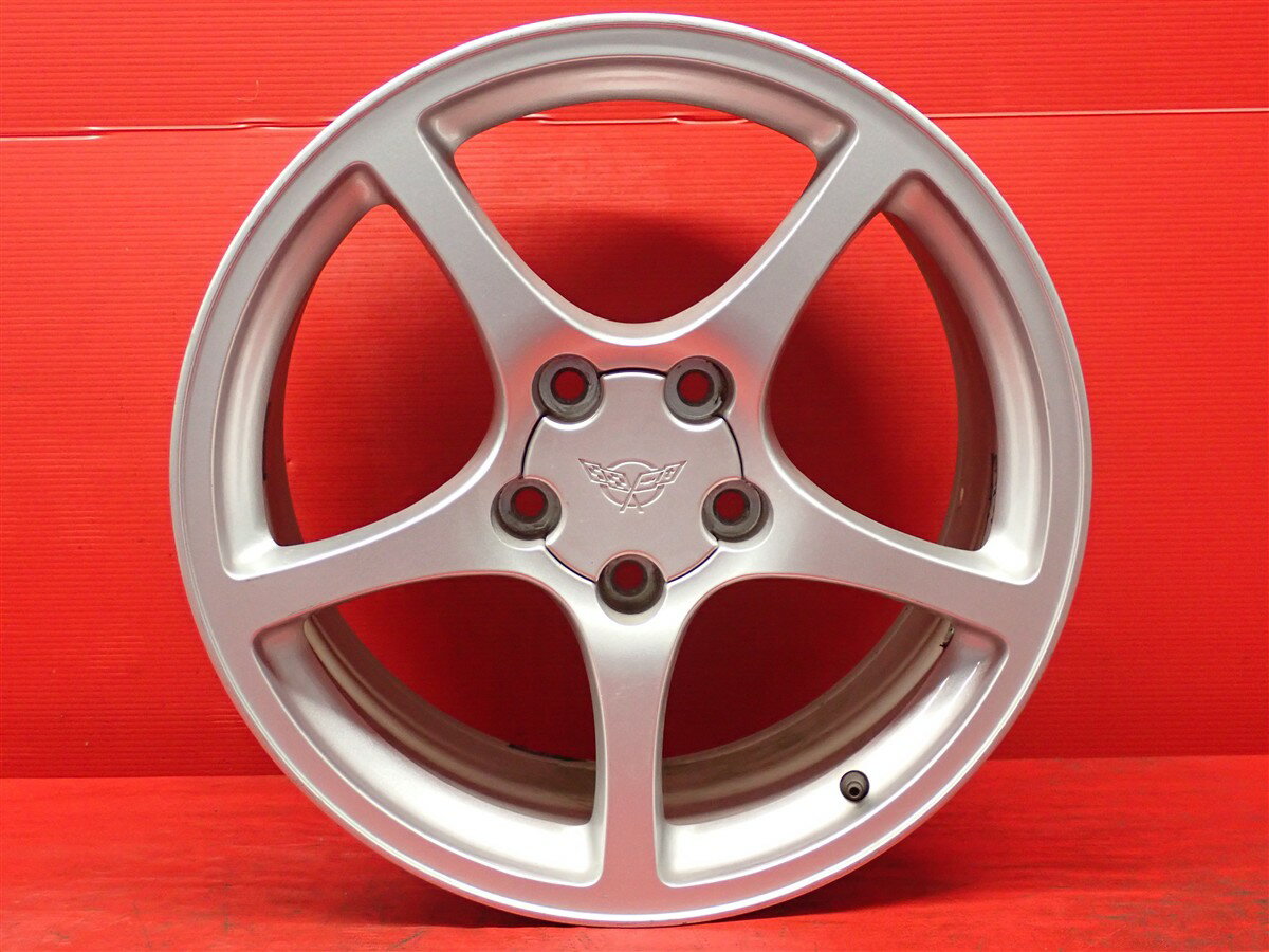 値下げ　シボレー　コルベット C5 純正 マグネシウムホイール　タイヤホイールセット　CHEVROLET　CORVETTE　PCD 120.65　タイヤ溝半分以上有 5H 穴 CHEVROLET CORVETTE コルベット C4 5.7 Z07 純正 中古ホイール 4本 9.5