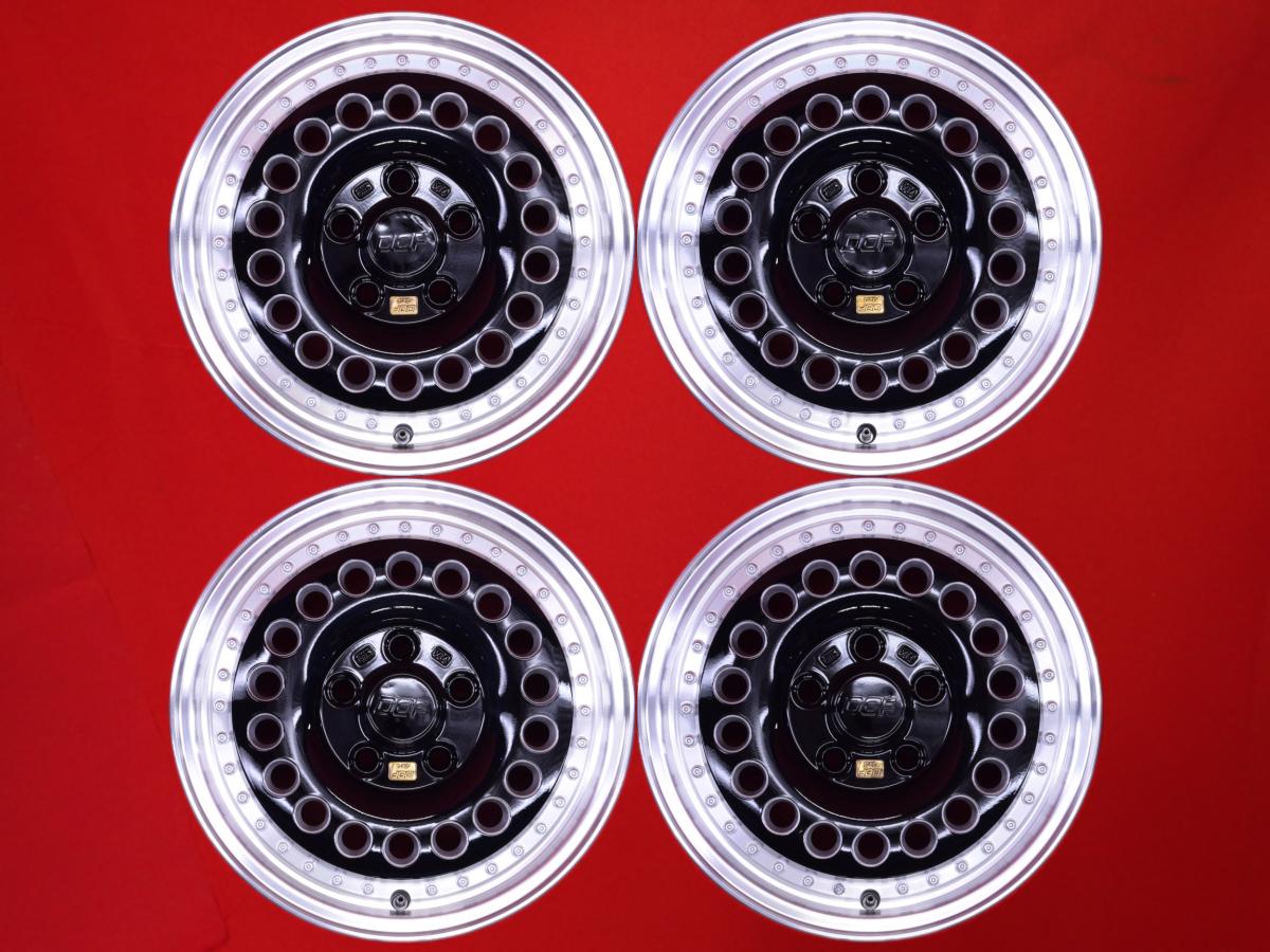 DOF 4×4 5.5Jx15 +39 5/114.3 ポリッシュ系 ブラック(黒色)系 パジェロ ミニ Z