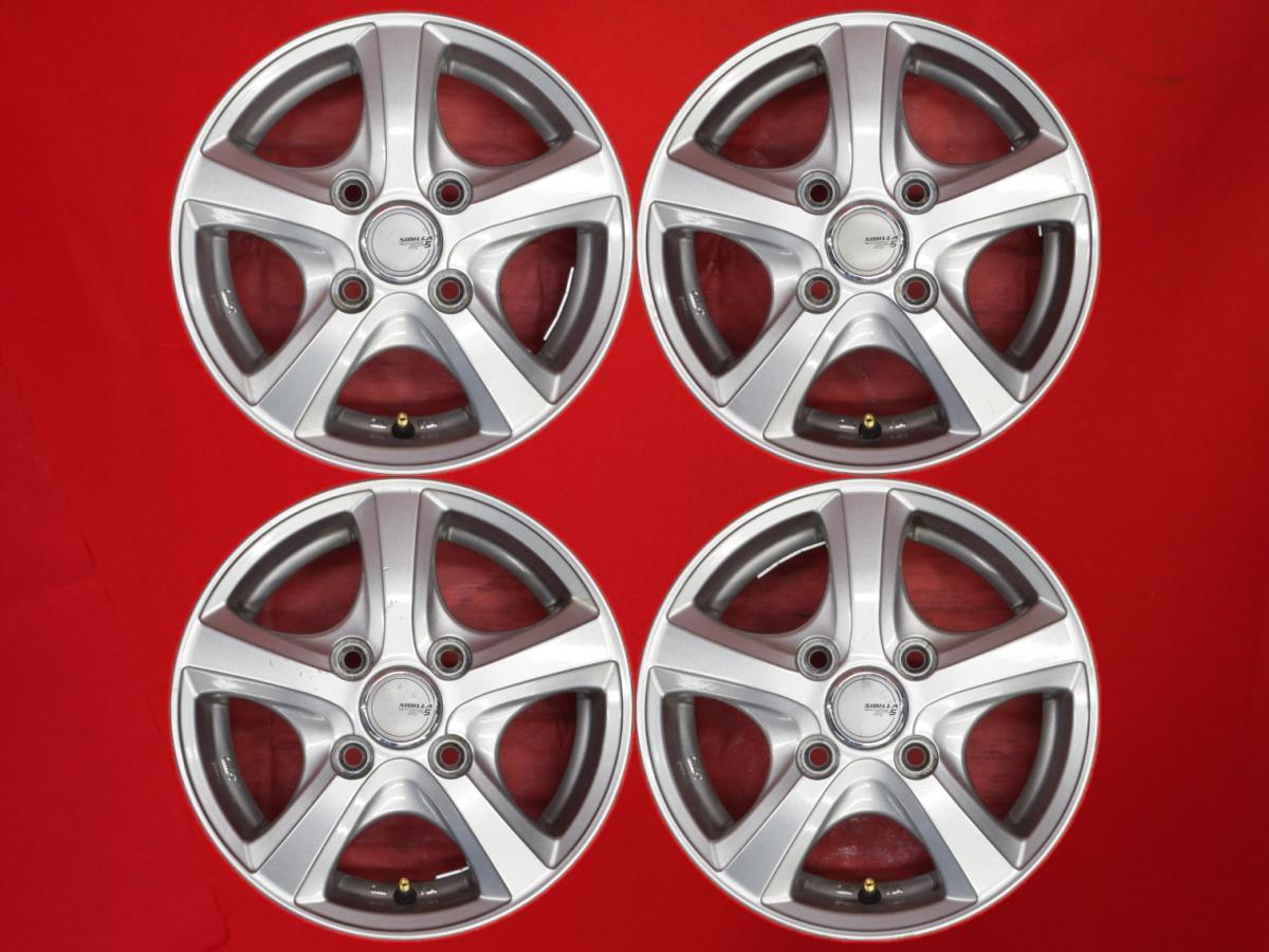 5スポークタイプ 1P 4Jx12 +43 4/100 その他カラー 135/80R12ベース バン トラック 145/70R12ベース