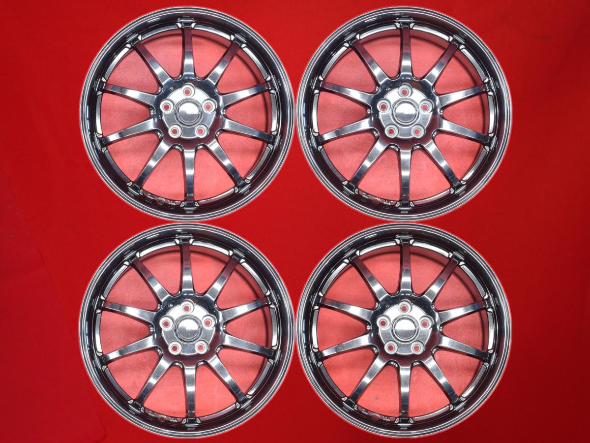 G.speed(ジースピード) G-04 7Jx17 +48 5/100 ブラック(黒色)系 カローラ ツーリング プリウスPHV プレミオ ロッキー 86 カローラ GR 86 プリウス アリオン BRZ ライズ ハイブリッド