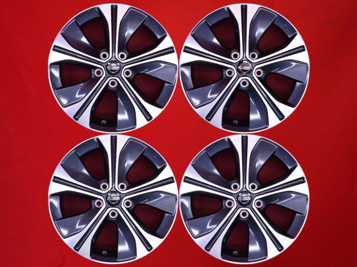 リーフ (ZE1)純正17inch 6.5Jx17 +45 5/114.3 ガンメタポリッシュ(ガンメタ&ポリッシュ) リバティ バサラ ティーノ ティアナ ルネッサ エクストレイル リーフ e+ セレナ ジューク シルビア リーフ ローレル プレジデント レパードJ.フェリー セフィーロワゴン バネットセレ