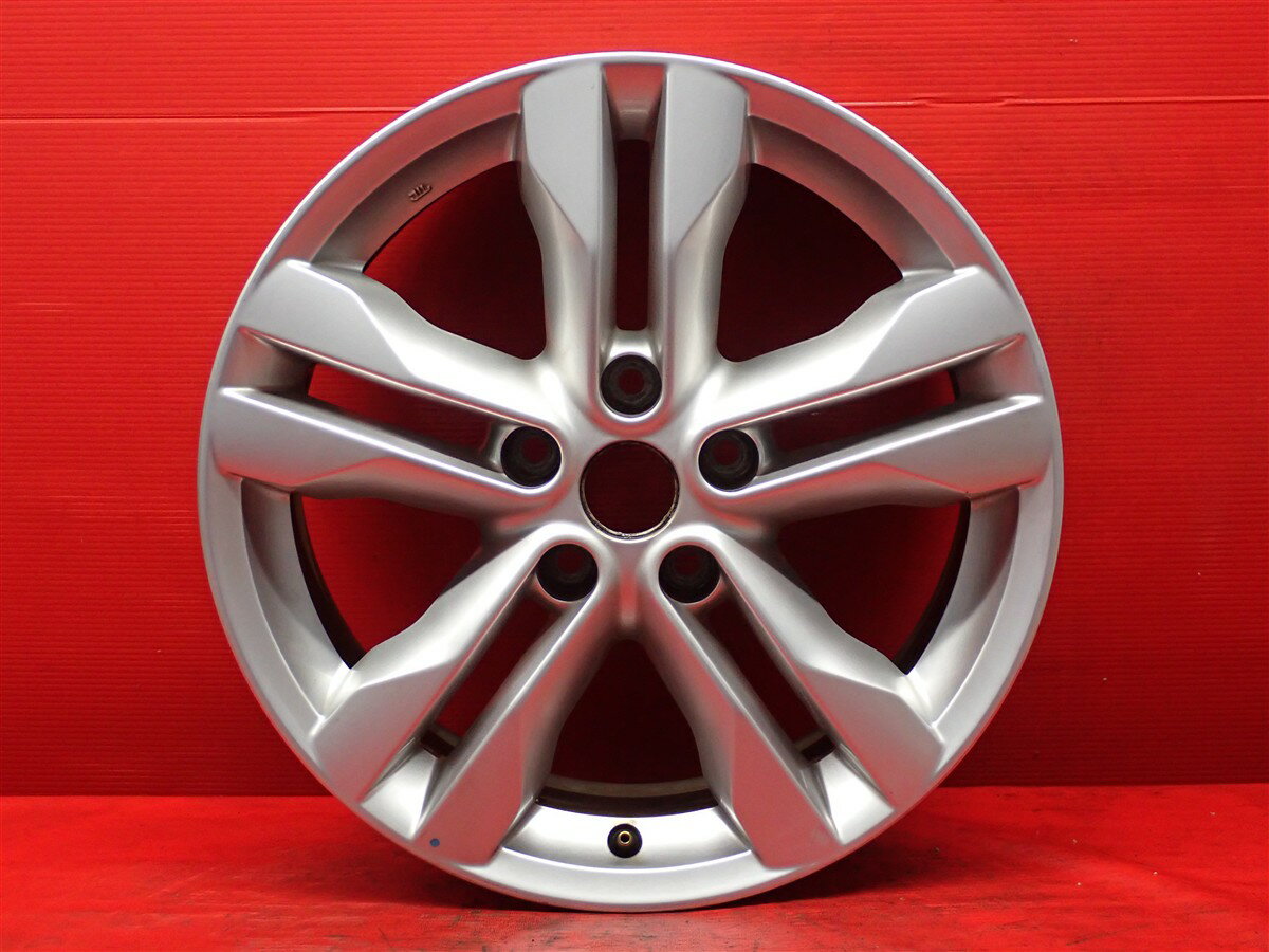 エクストレイル (T31)純正5Wスポーク 7Jx17 +40 5/114.3 シルバー(銀色)系