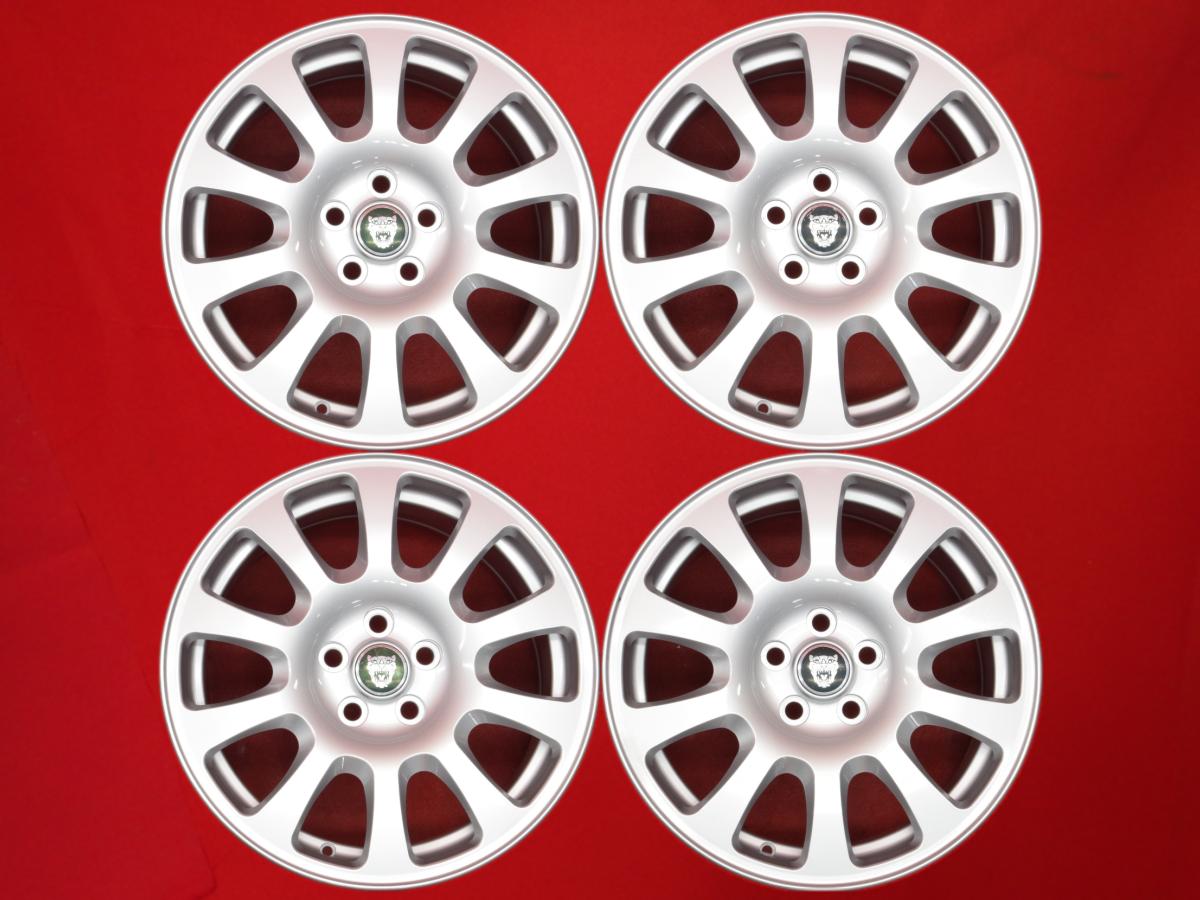 ジャガー Sタイプ純正10本スポーク 7.5Jx17 +49 5/108 シルバー(銀色)系 Sタイプ