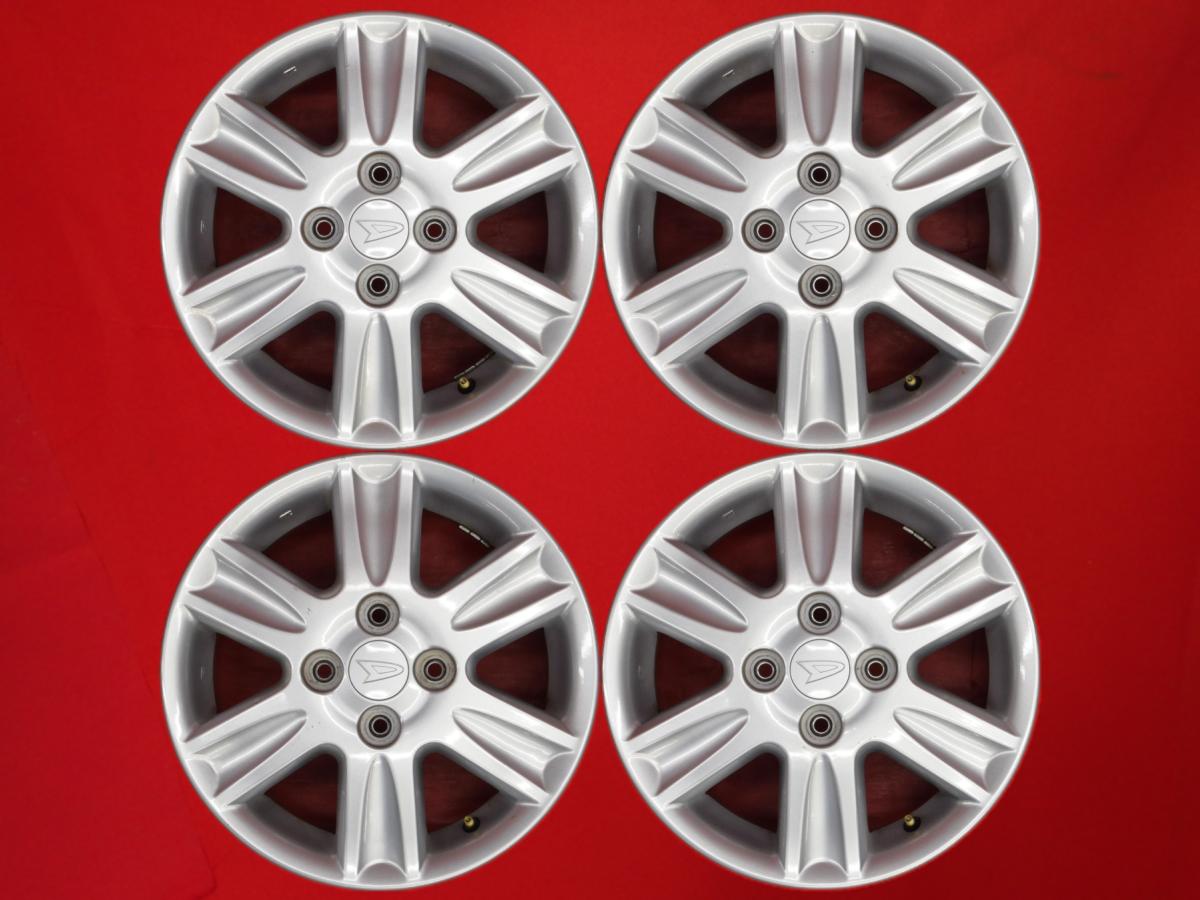 ダイハツ 純正6スポーク 4.5Jx14 +45 4/100 シルバー(銀色)系 ムーヴ キャンバス ミラ トコット ミラ イース タント タント ファンクロス ムーヴ ウェイク