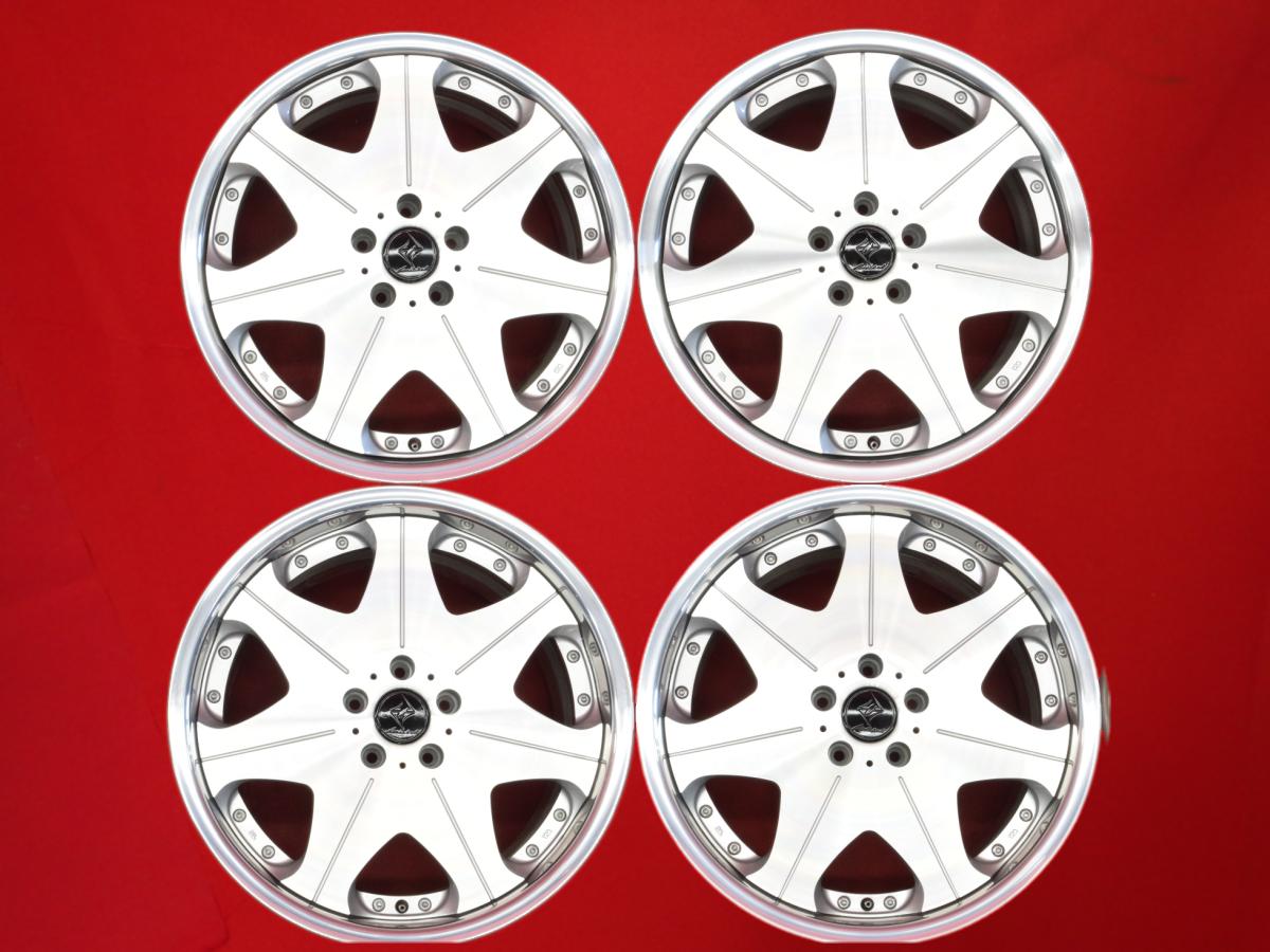 LOCK SMICE(ロックスミス) ゲラーデ 8.5/9.5Jx19 +42 5/114.3 シルバーポリッシュ(シルバー&ポリッシュ) クラウン ロイヤル アリスト クラウン アスリート