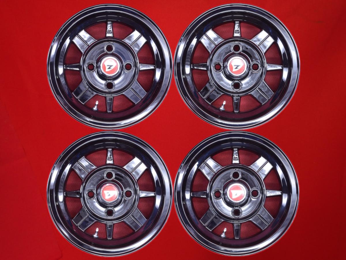 TOYO(トーヨー) Z WHEEL スポークD 6Jx13 +10 4/114.3 ブラック(黒色)系 カリーナFR カローラ レビン 117クーペ スプリンタートレノ ブルーバード マイティーボーイ スターレット