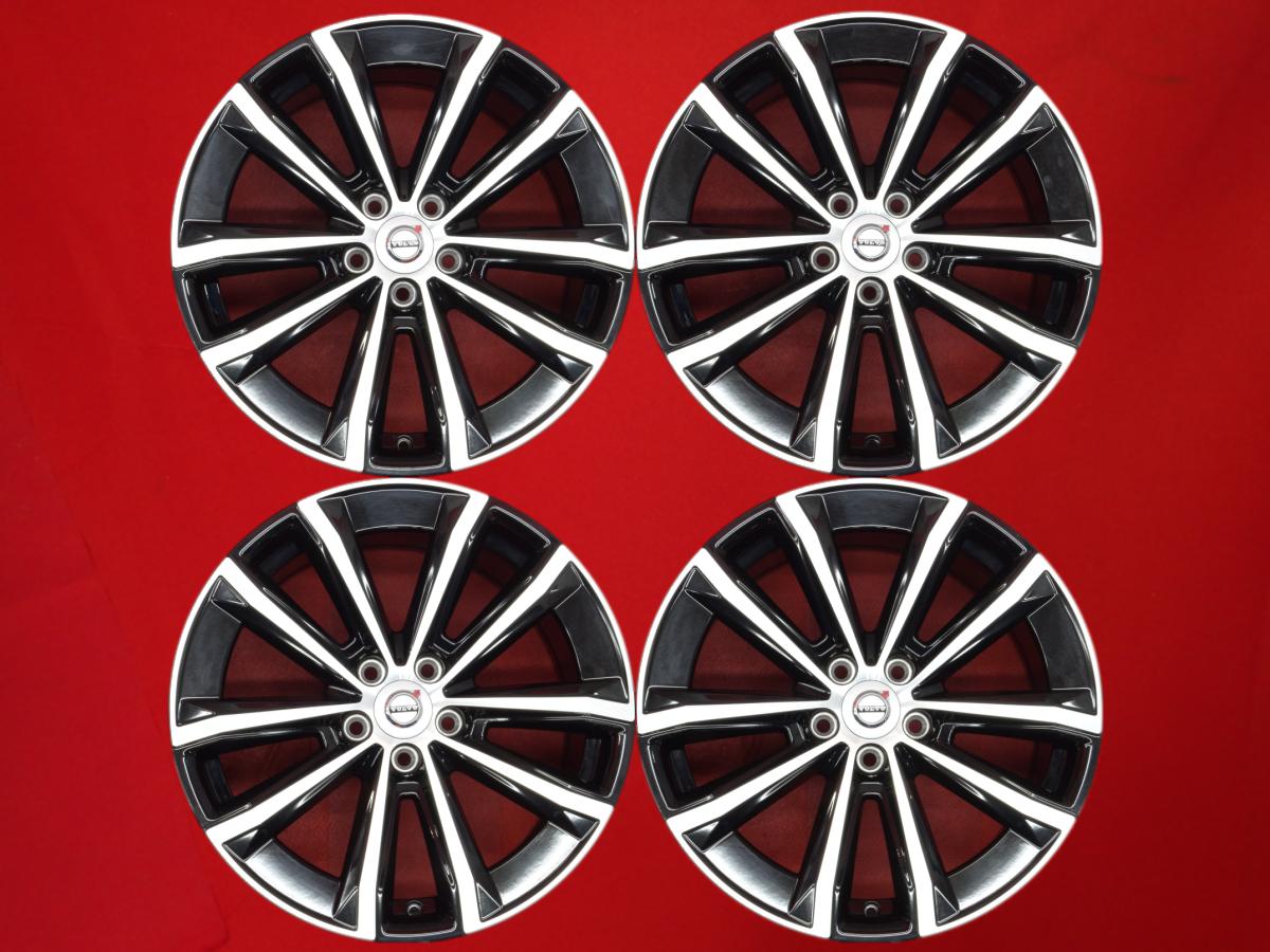ボルボ S60 V60 純正 5-VSPOKE 8Jx18 +42 5/108 ブラックポリッシュ(ブラック&ポリッシュ) S60