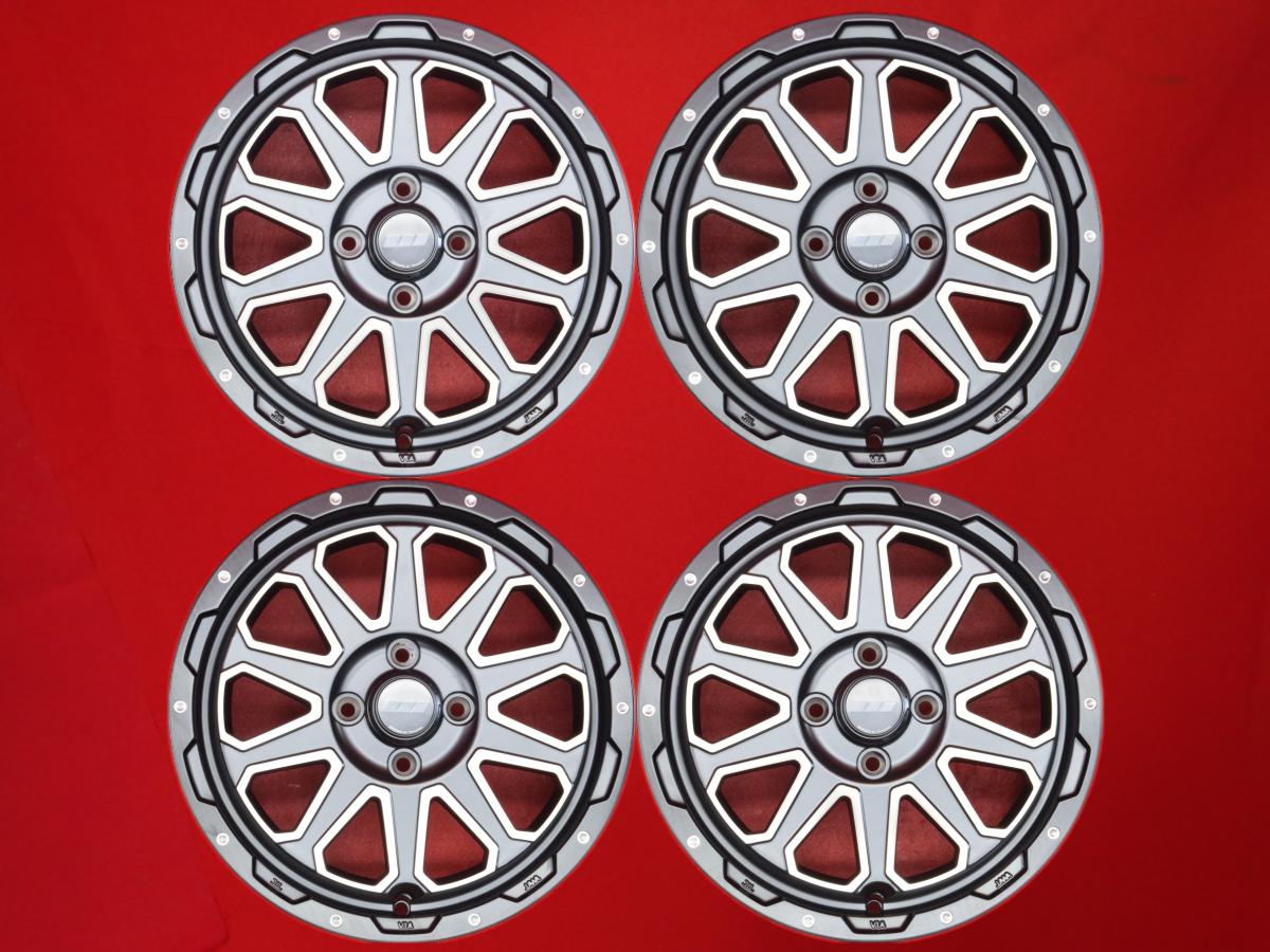 LEOWING レオウイング XR Vale ヴェイル 5Jx15 +45 4/100 ブラック(黒色)系 バモス ホビオ eKクロス スペース フレア プレオ ステラ リベスタ ソリオ バンディット エヌバン R1 サンバー ディアス ワゴン トラック ムーヴ キャロル エコ トッポ エヌボックス プラス オッテ