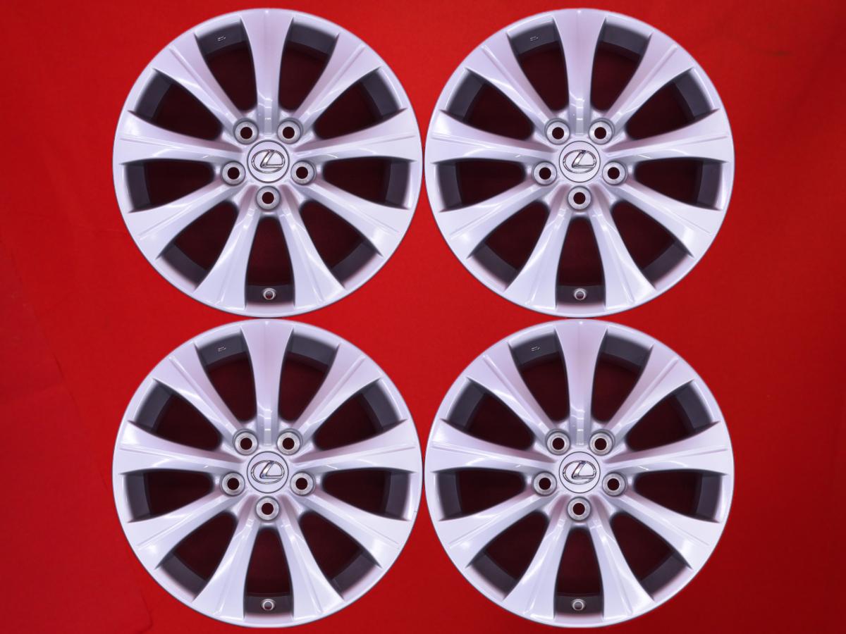 レクサス RC300h純正 7.5Jx17 +45 5/114.3 シルバー(銀色)系 GS350 IS350 IS250 ES330 IS200 RC350 UX250h NX300 UX200 RC200t GS250 IS300h GS450h RC300h GS300h GS300