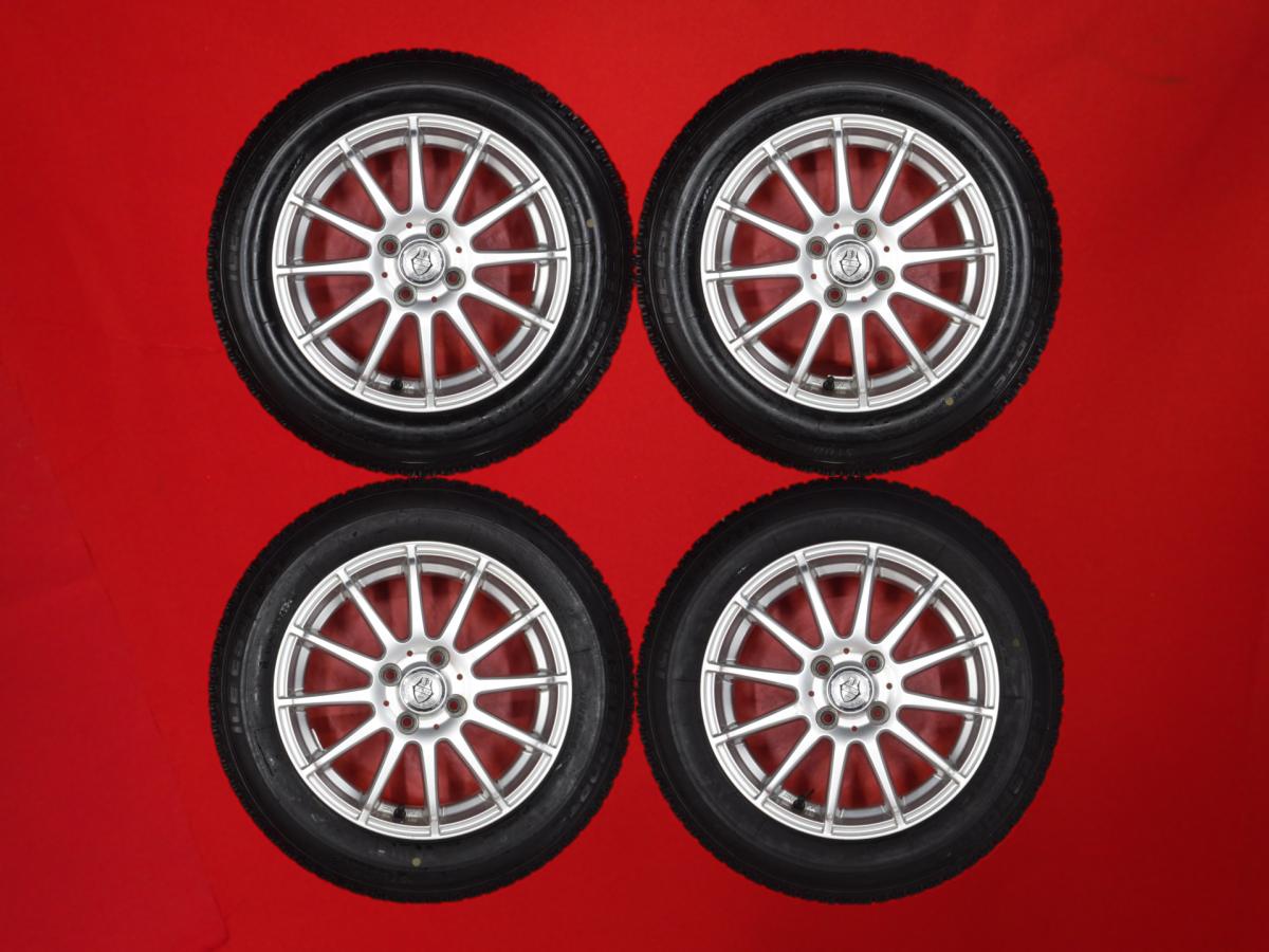 オートバックス アイス エスポルテ AUTOBACS ICE ESPORTE 175/65R15 84Q 12スポークタイプ 1P 5.5Jx15 +42 4/100 シルバー(銀色)系 iQ カローラ スイフト フィット ハイブリッド マイクラC+C サニー アクア ヴィッツ カローラ フィールダー フィット イグニス フィット シャ