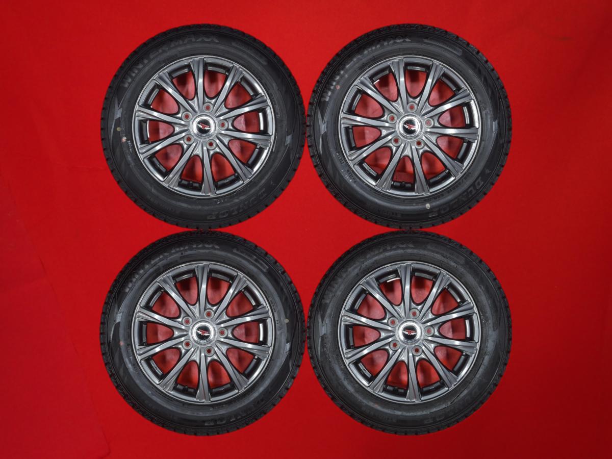 ダンロップ ウィンターマックス 02 WM02 DUNLOP WINTER MAXX 02 WM02 185/65R15 88Q 10スポークタイプ 1P 6Jx15 +53 5/114.3 ガンメタ系 フリード ハイブリッド フリード フリードプラス