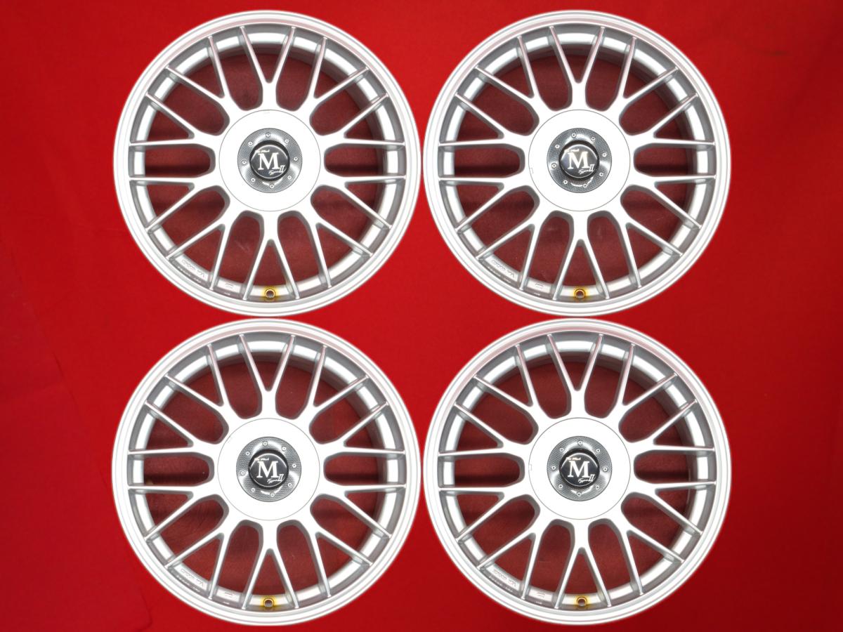 Pro mesh M Type II 7Jx17 +38 4 5/114.3 シルバー(銀色)系 180SX ヴェルファイア シルビア カムリ ハリアー ヴォクシー プリウスα プリウス アルファード カローラ クロス NX300h スカイライン NX200t デリカ D:5 ノア