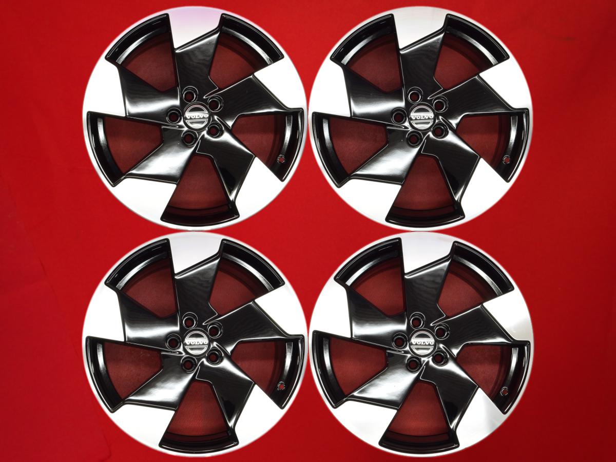 ボルボ EX30 純正 5-Spoke Glossy Black Diamond Cut 8Jx19 +48.5 5/108 ブラックポリッシュ(ブラック&ポリッシュ) EX30 クロスカントリー EX30