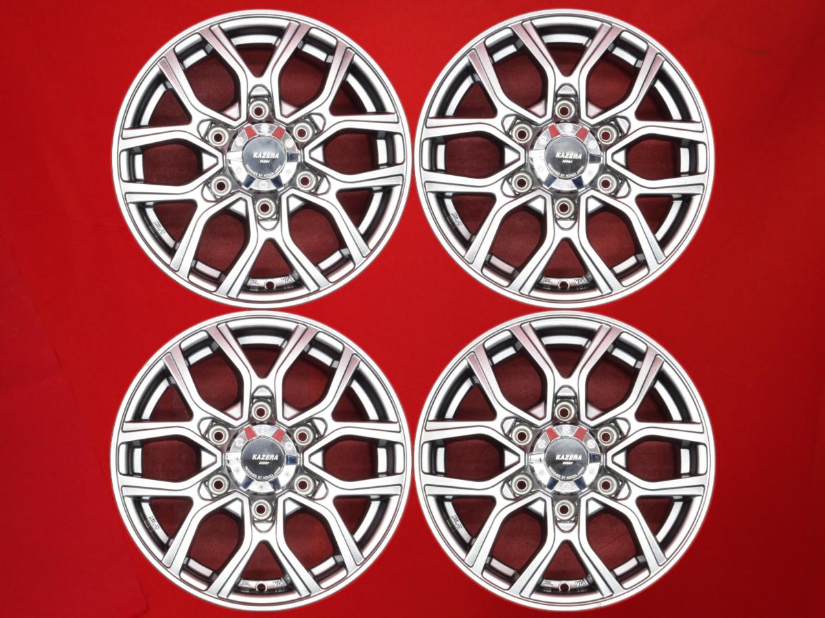 KAZERA(カゼラ) H301 6Jx15 +33 6/139.7 ハイパーブラック ハイエースワゴン ハイエースコミューター ハイエースバン レジアスエース バン