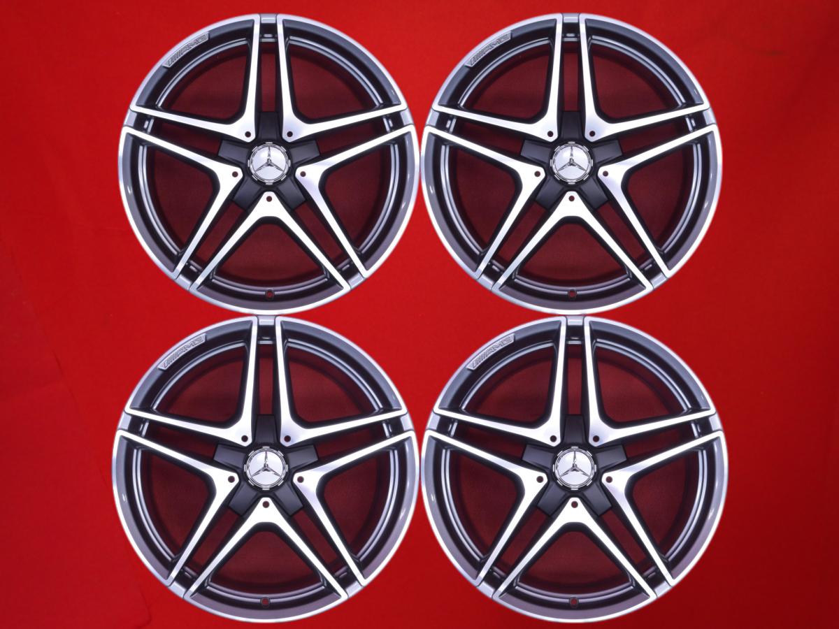 メルセデス-ベンツ Cクラス W205 純正 AMG 19インチ 8.5/9.5Jx19 +38 5/112 ガンメタポリッシュ(ガンメタ&ポリッシュ) C