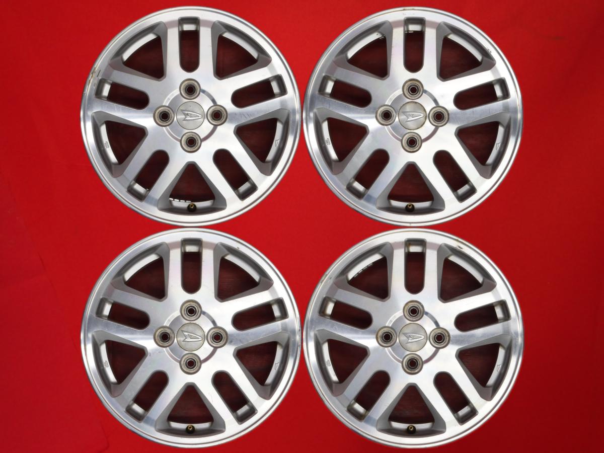 ダイハツ 5Wスポーク純正(ムーヴカスタムRS/タントカスタムRS等) 4.5Jx15 +45 4/100 シルバーポリッシュ(シルバー&ポリッシュ) ムーヴ カスタム タント カスタム