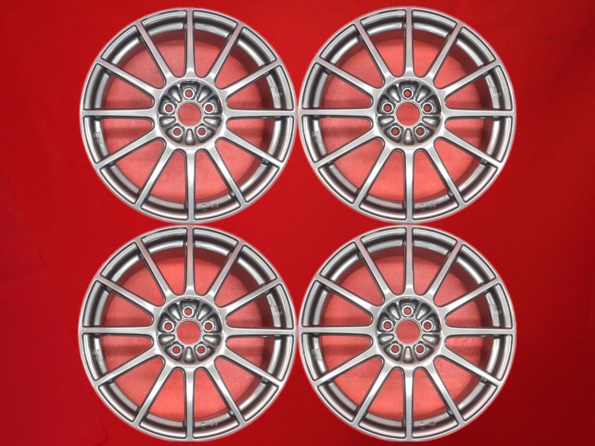 STi 12本スポーク 7.5Jx18 +55 5/100 ガンメタ系 エクシーガ レガシィ B4 XV インプレッサ スポーツハイブリッド レガシィ アウトバック レガシィ ツーリング ワゴン インプレッサ G4 インプレッサ インプレッサ アネシス レガシィ インプレッサ スポーツ フォレスター イン