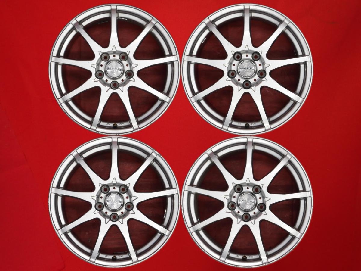 9スポークタイプ 1P 8Jx17 +48 5/114.3 シルバー(銀色)系 インプレッサ WRX STI