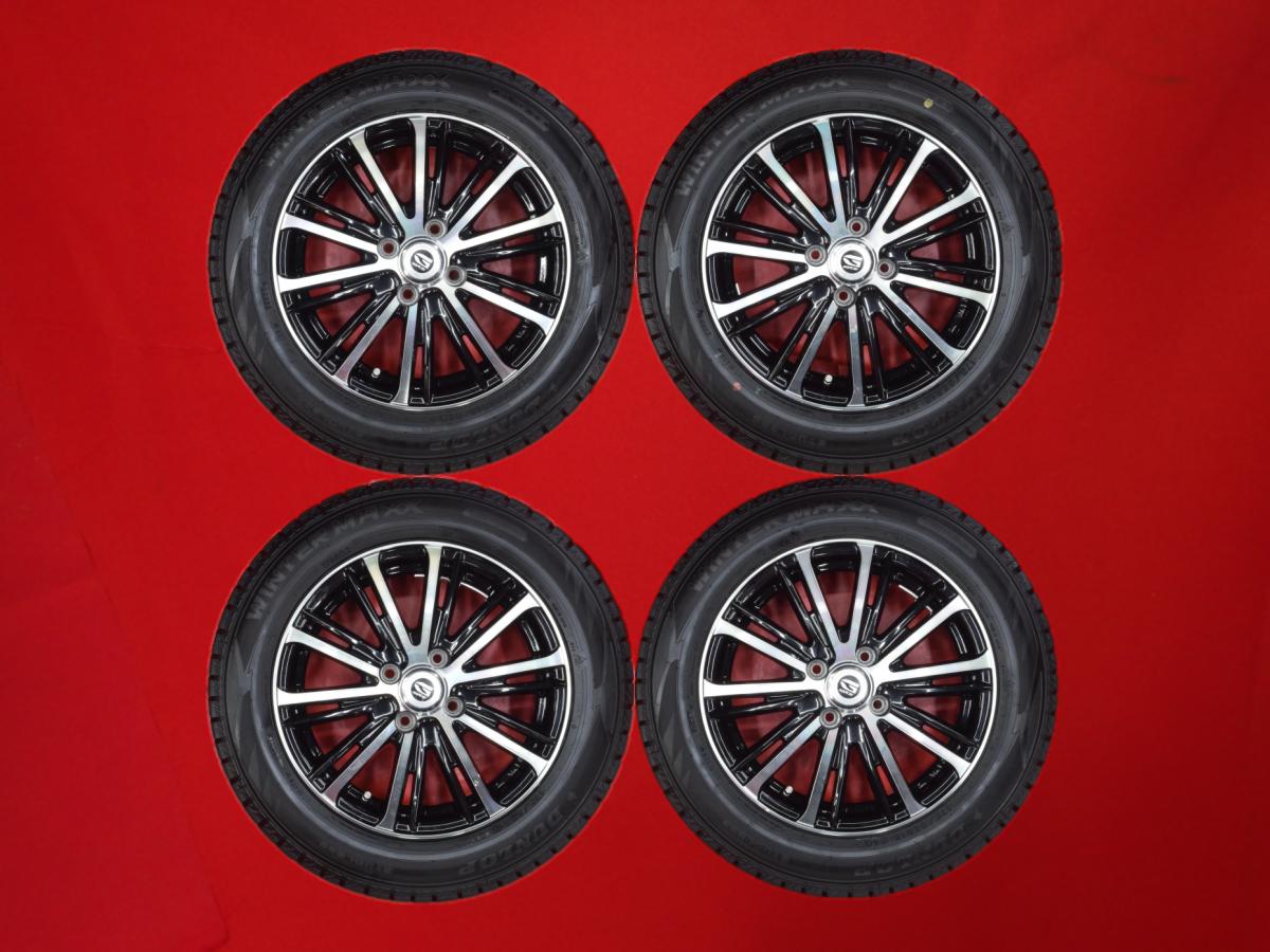 ダンロップ ウィンターマックス 02 WM02 DUNLOP WINTER MAXX 02 WM02 175/65R15 84Q 10Wスポークタイプ 1P 5.5Jx15 +42 4/100 ブラックポリッシュ(ブラック&ポリッシュ) iQ スイフト マイクラC+C フィット ハイブリッド カローラ インサイト グレイス バレーノ フィット シ