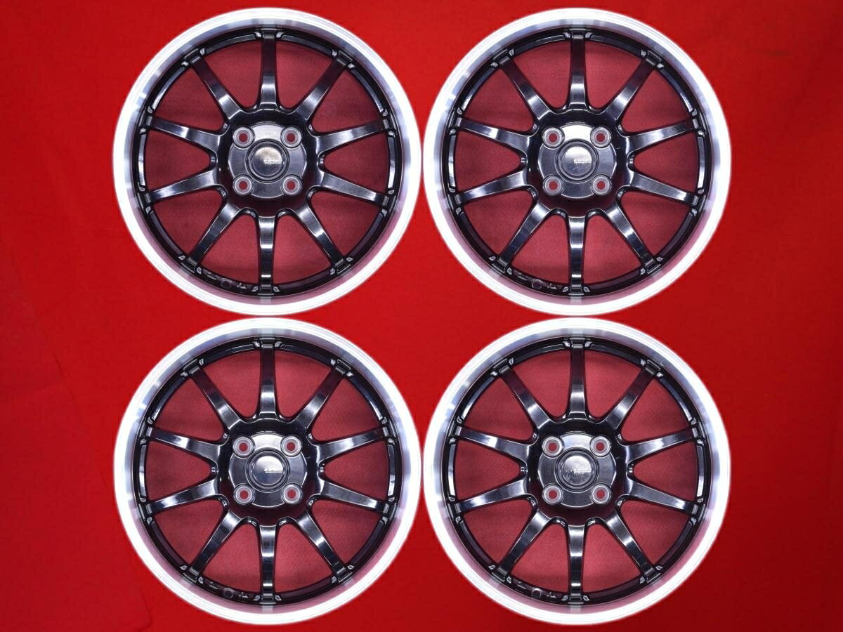 G.speed(ジースピード) G-04 6Jx16 +45 4/100 ポリッシュ系 ブラック(黒色)系 インサイト ロッキー シャレード カローラ スパシオ フリード S-RV サニーカリフォルニア ブーン ルミナス ノート ティーダ ティーダ ラティオ フィット シャトル パルサー ラシーン シビック シ