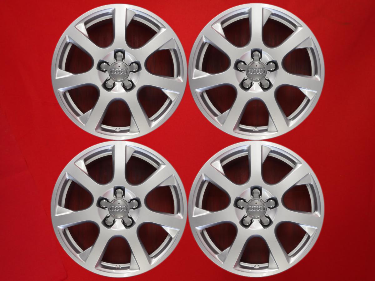アウディ 純正7-arm design(7アーム デザイン) 17inch 7Jx17 +37 5/112 シルバー(銀色)系 A4 アバント A4