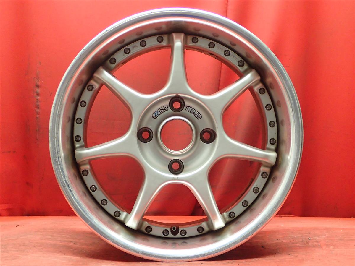 エンケイ RS エボリューション 8Jx16 +38 4/114.3 ポリッシュ系 シルバー(銀色)系