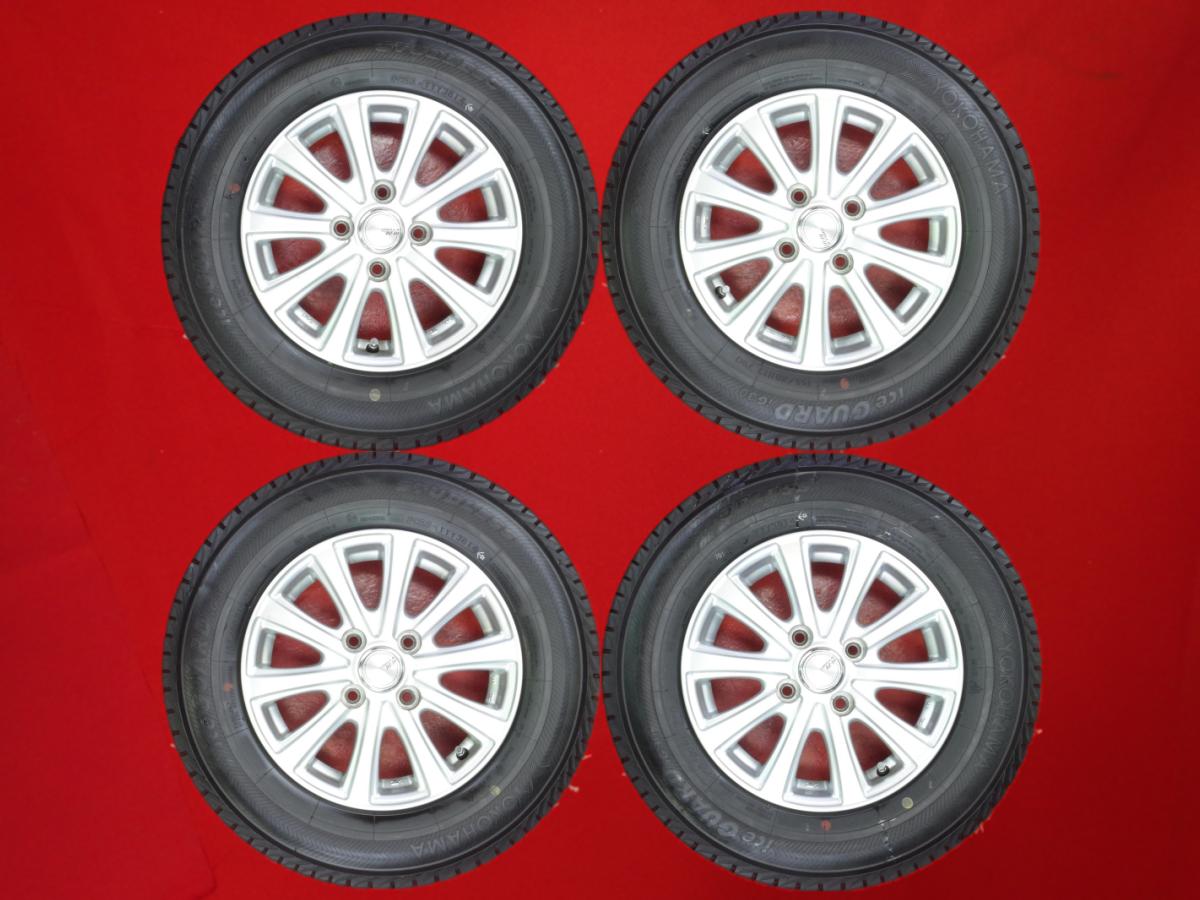 ヨコハマ アイスガード IG30 YOKOHAMA iceGUARD TRIPLE PLUS IG30 155/80R13 79Q 10スポークタイプ 1P 5Jx13 +35 4/100 シルバー(銀色)系 サニー ヴィッツ ブーン プラッツ ロゴ パッソ