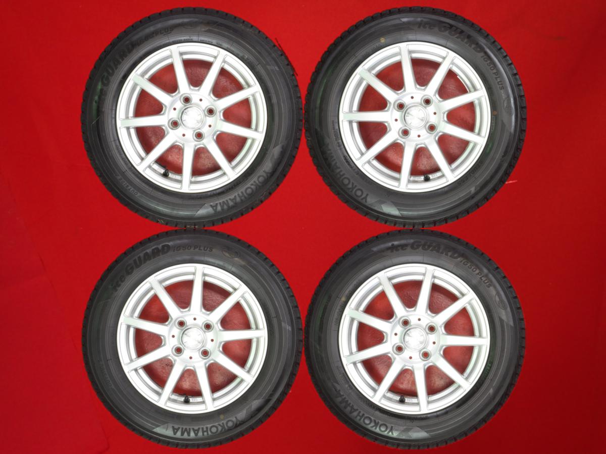 ヨコハマ アイスガード 5 プラス IG50 YOKOHAMA iceGUARD 5 PLUS IG50 165/70R14 81Q 9スポークタイプ 1P 5.5Jx14 +38 4/100 シルバー(銀色)系 パッソ ブーン ルミナス アクア パッソ セッテ マーチ ヴィッツ ブーン スイフト ポルテ ベルタ