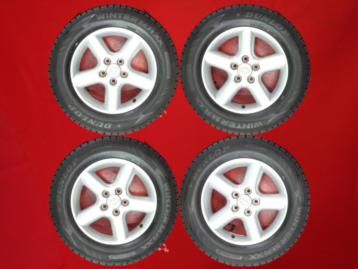 ダンロップ ウィンター MAXX 02(WM02) DUNLOP WINTER MAXX 02 215/65R16 98Q エクストレイル (30系)純正 6.5Jx16 +40 5/114.3 シルバー(銀色)系 プレサージュ デュアリス エルグランド エクストレイル