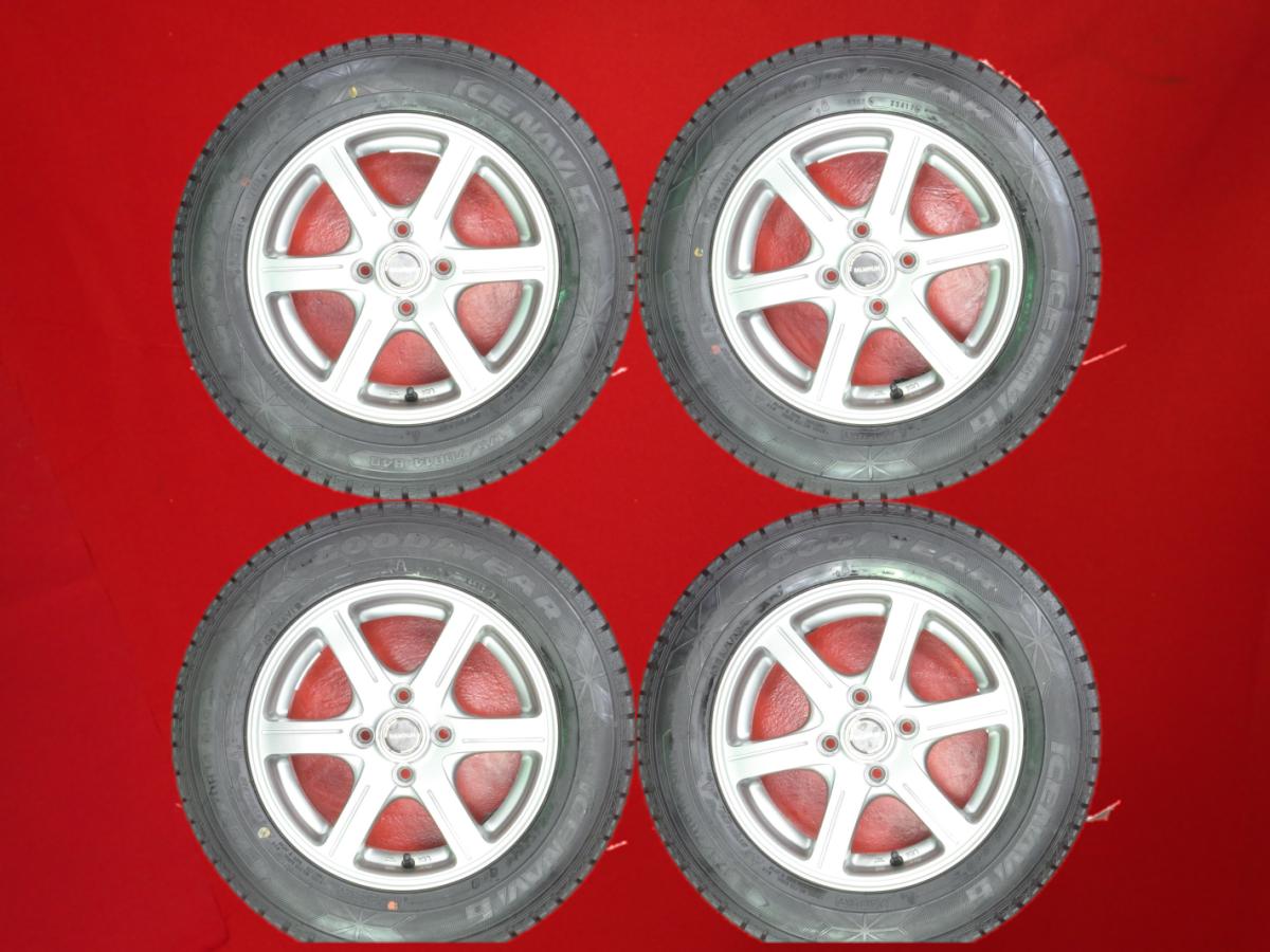 グッドイヤー アイスナビ 6 GOODYEAR ICENAVI 6 175/70R14 84Q 6スポークタイプ 1P 5.5Jx14 +38 4/100 シルバー(銀色)系 カローラ ウイングロード カローラ フィールダー カローラ ランクス ランサー ヤリス アレックス