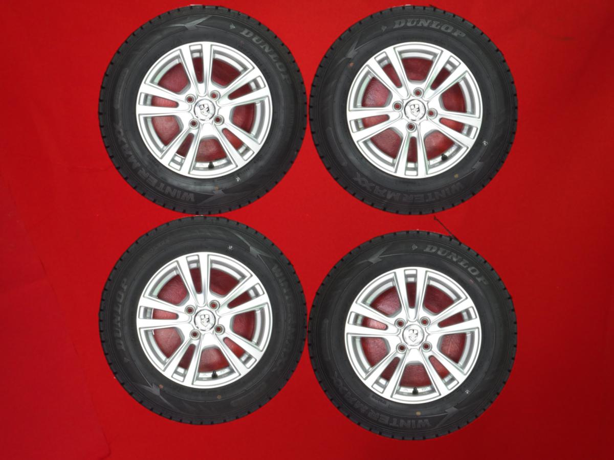 ダンロップ ウィンター MAXX 02(WM02) DUNLOP WINTER MAXX 02 185/70R14 88Q 5Wスポークタイプ 1P 5.5Jx14 +50 4/100 シルバー(銀色)系 フリード フリード スパイク フリード ハイブリッド フリード スパイク ハイブリッド